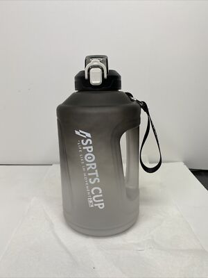 SPORTSCUP Insulated Water Bottle 64 oz w/Built In Straw, Cap