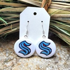 Seattle Kraken Earrings NHL Hockey Release the Kraken Jewelry Fashion Logo NWT