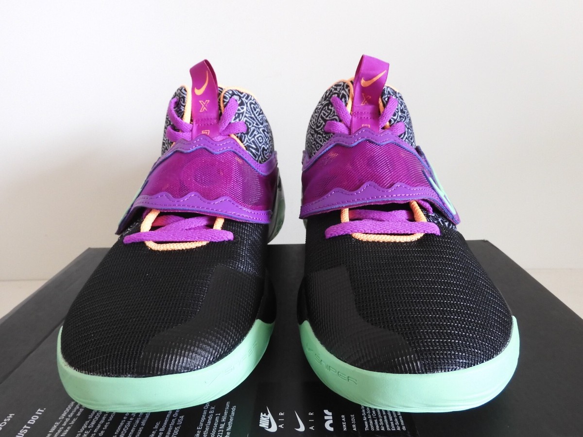 NIKE KD TREY 5 X BLACK-VIVID PURPLE-PEACH CREAM SZ 12.5 [DD9538
