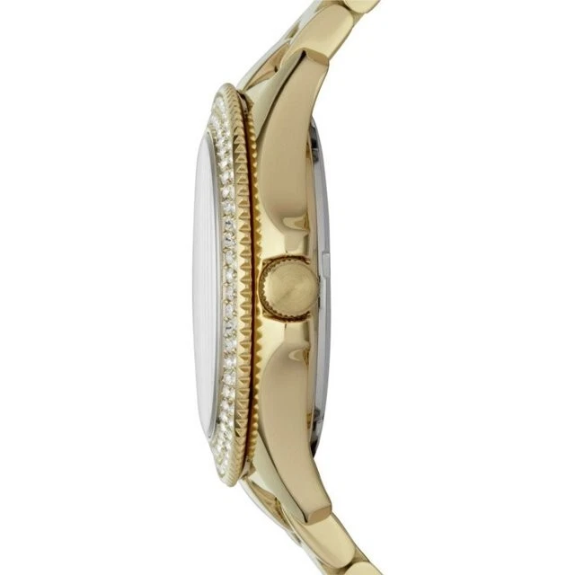 Reloj Fossil para mujer AM4453 retro Traveler tono dorado acero inoxidable Foto 4 de 4