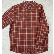 Toad Co Shirt Mens 2XL Red Tartan Plaid Organic Cotton Button Up Long Sleeve NEW