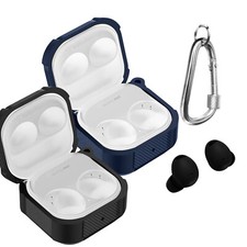 Case Cover For Samsung Galaxy Buds FE/Buds 2 Pro/Buds Pro Shockproof w/Carabiner