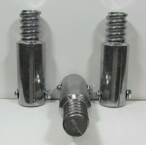 3pc Metal Threaded Tips For 3/4" (.75") Wood Poles. (Buy 3 Get 1 Free)  B