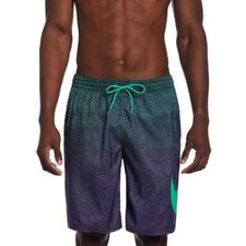 Nike Men's Swoosh Breaker 9" Swim Trunks Shorts ALGAE Size MEDIUM NWT MSRP 64