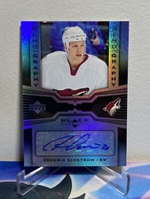 2005-06 Upper Deck BLACK DIAMOND FREDRIK SJOSTROM #G-FS GEMOGRAPHY AUTO