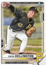OWEN KELLINGTON BOWMAN DRAFT 1ST ROOKIE CARD RC PITTSBURGH PIRATES #BD-120 2021