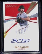 2021 Panini Immaculate Autograph JS-ZG  Zac Gallen No 17 of 25
