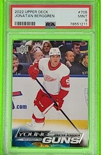 2022-23 Upper Deck Card #705 Jonatan Berggren Young Guns Rookie  PSA 9 MINT