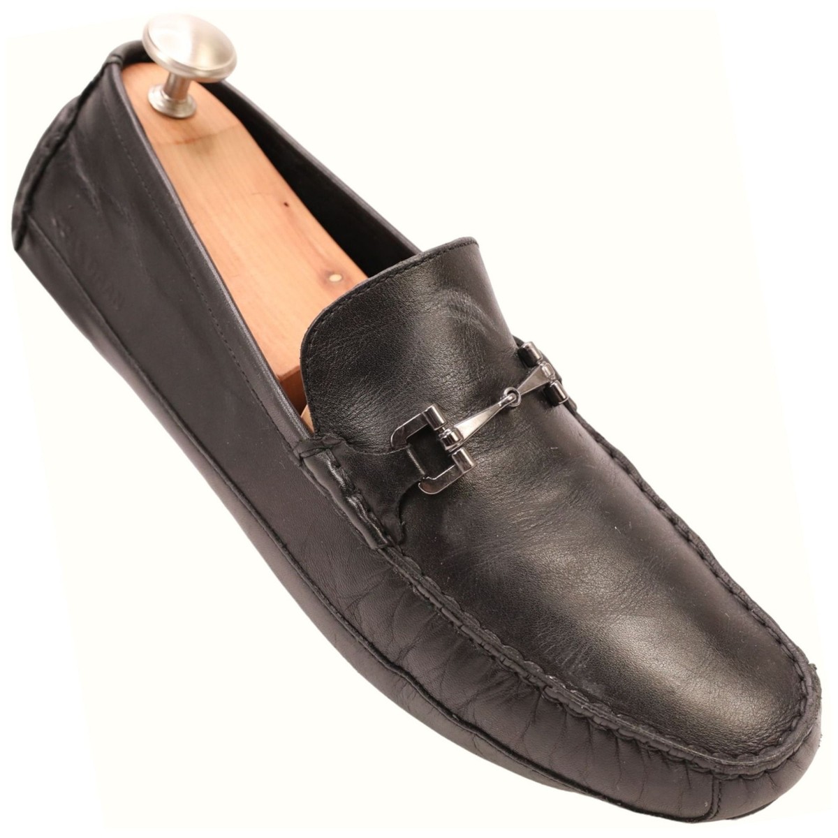 Cole Haan Wyatt Men's 11 Black Leather Driving Bit Loafers Casual Shoes  Grand OS