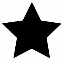 Aufkleber Sticker Stern schwarz Autoaufkleber