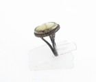 925 Sterling Silver  Vintage Antique Jasper Petite Split Band Ring Sz 3 RG3833 — photo 4