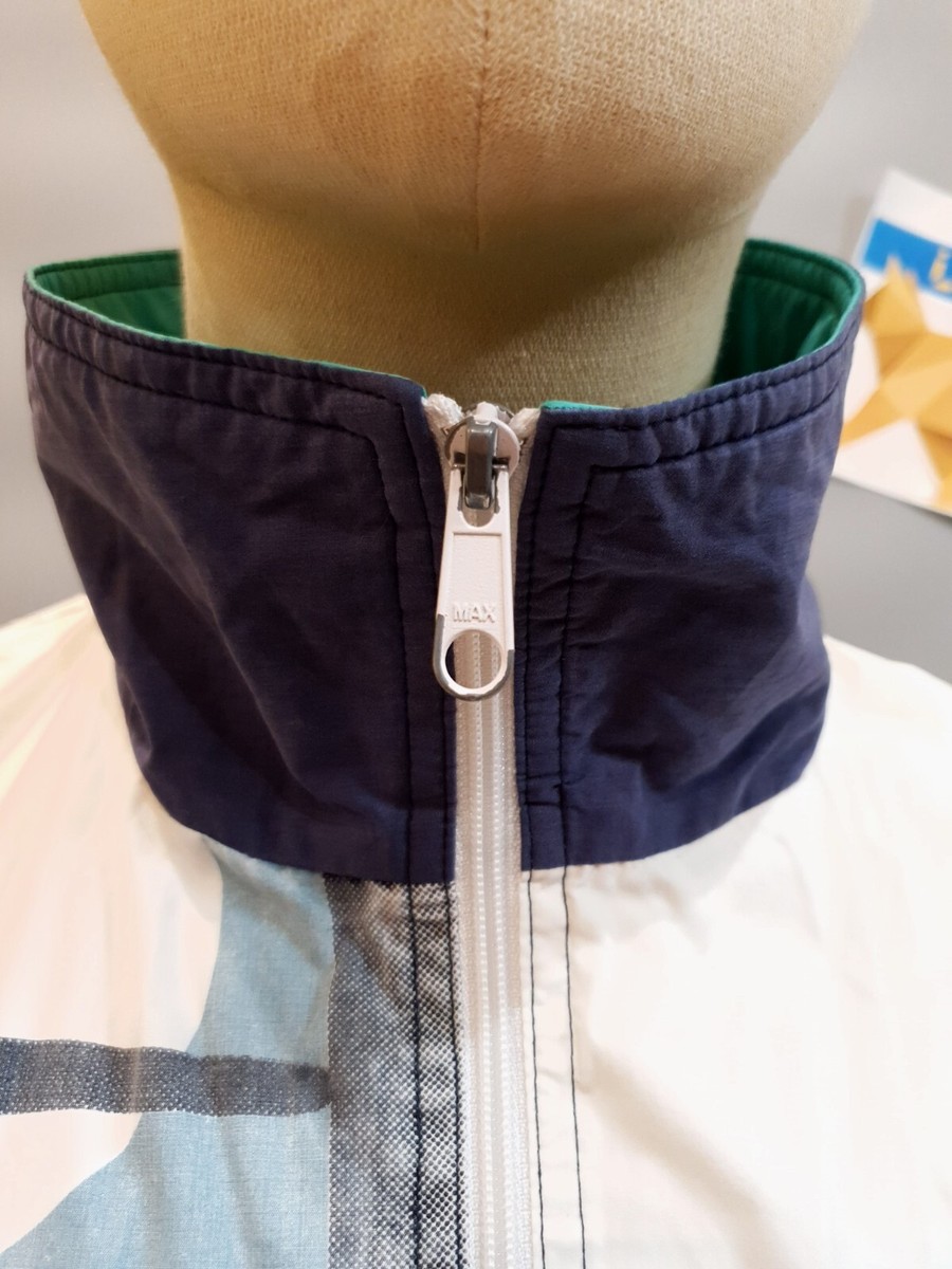 Tennis Italiano Lotto Vintage Full-Zip White Track Jacket Tennis Italiano Lotto Vintage Full-Zip White Track Jacket