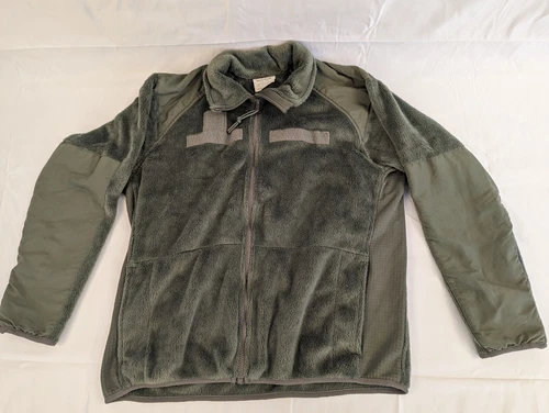 US Military Gen III Polartec 100 Cold Weather Fleece Jacket Green GC image 2