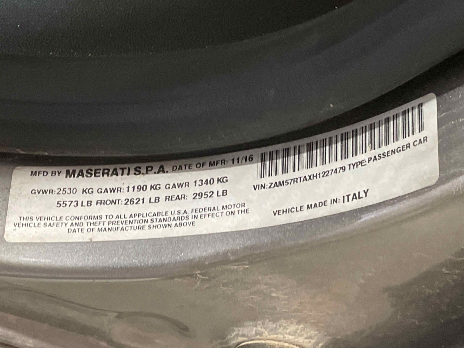 2017 Maserati Ghibli S Q4 3.0l Anti Lock Brake Pump Assembly Oem 6700352850 29k