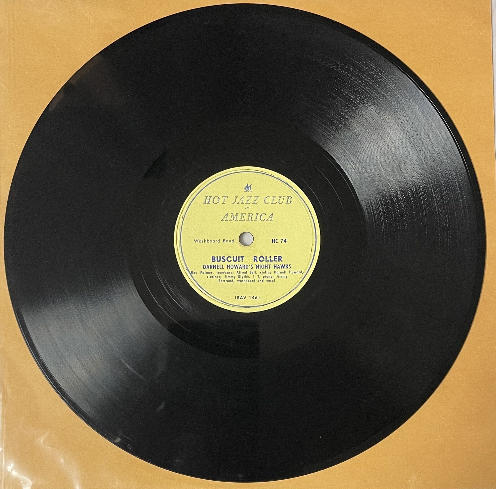 Darnell Howard’s Night Hawk’sWASHBOARD BAND Hot Jazz Club Of America
