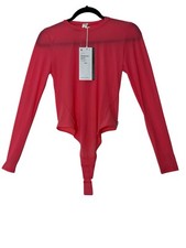 LULULEMON Wundermost Ultra-Soft Nulu Long-Sleeve Bodysuit Women Medium Athletic