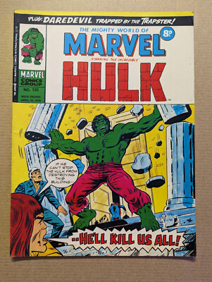 The Mighty World of Marvel #133 April 19th 1975, Marvel UK Comic 