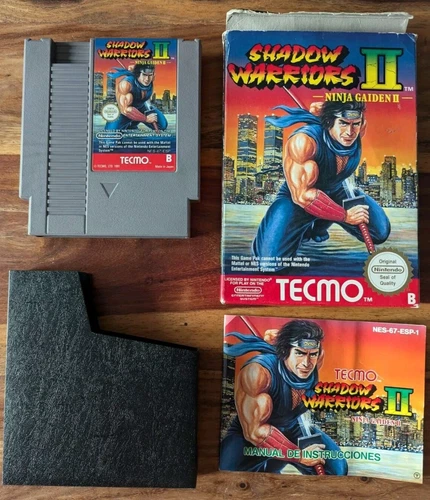 Jeu Nintendo NES dans son emballage d'origine Shadow Warriors II Ninja Gaiden 2