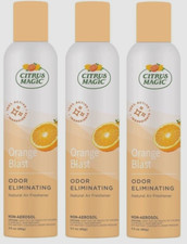 3 Citrus Magic Orange Blast Scent Air Freshener Spray 3 oz Non-aerosol Natural