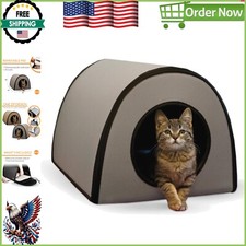 Compact K H Thermo Mod Kitty Shelter - Heated Cat House for Fast Winter Comfort