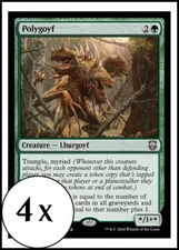 MTG - 4 x Polygoyf - Modern Horizons 3 Commander - Playset 4x x4