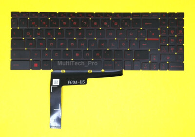 DE Tastatur MSI Katana Bravo 15 B5DD GF66 GF76 PULSE Series mit Beleuchtung
