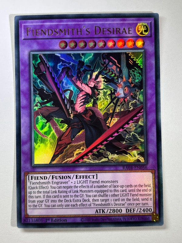 Fiendsmith's Desirae RA04-EN056 Ultra Rare 1st Edition YuGiOh Card