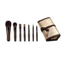 7 Pc Mini Makup Brushes Natural Goat Hair Powder/Blush/Smudger/Shader Brush