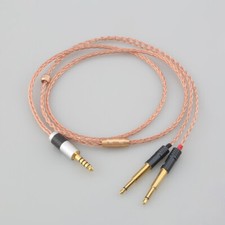 6.5mm 2.5mm 4.4mm XLR 8 Core Silver Plated OCC Copper Earphone Cable Headphone