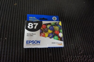 New Sealed Box Genuine OEM Epson 87 Matte Black Inkjet T087820 10.2011 T0878