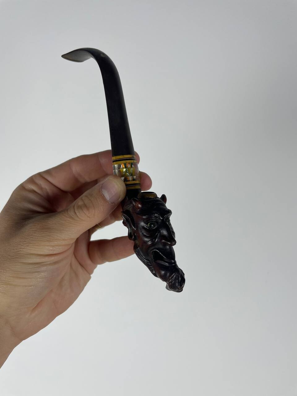 Vintage Smoking Pipe Handmade Prison Mouthpiece USSR ITK