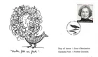 🍁Canada   #3315   S"MARGARET ATWOOD"   Brand New 2021  First Day Cover
