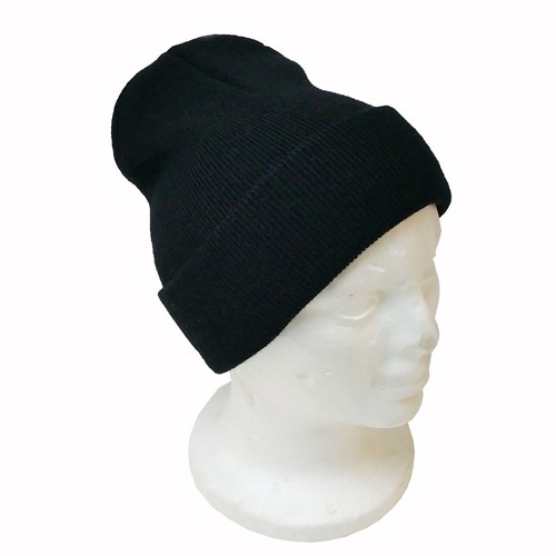 2 PCS Black Knit Beanie Ski Cap Skull Hat Outdoor FashionSolid - Picture 5 of 8