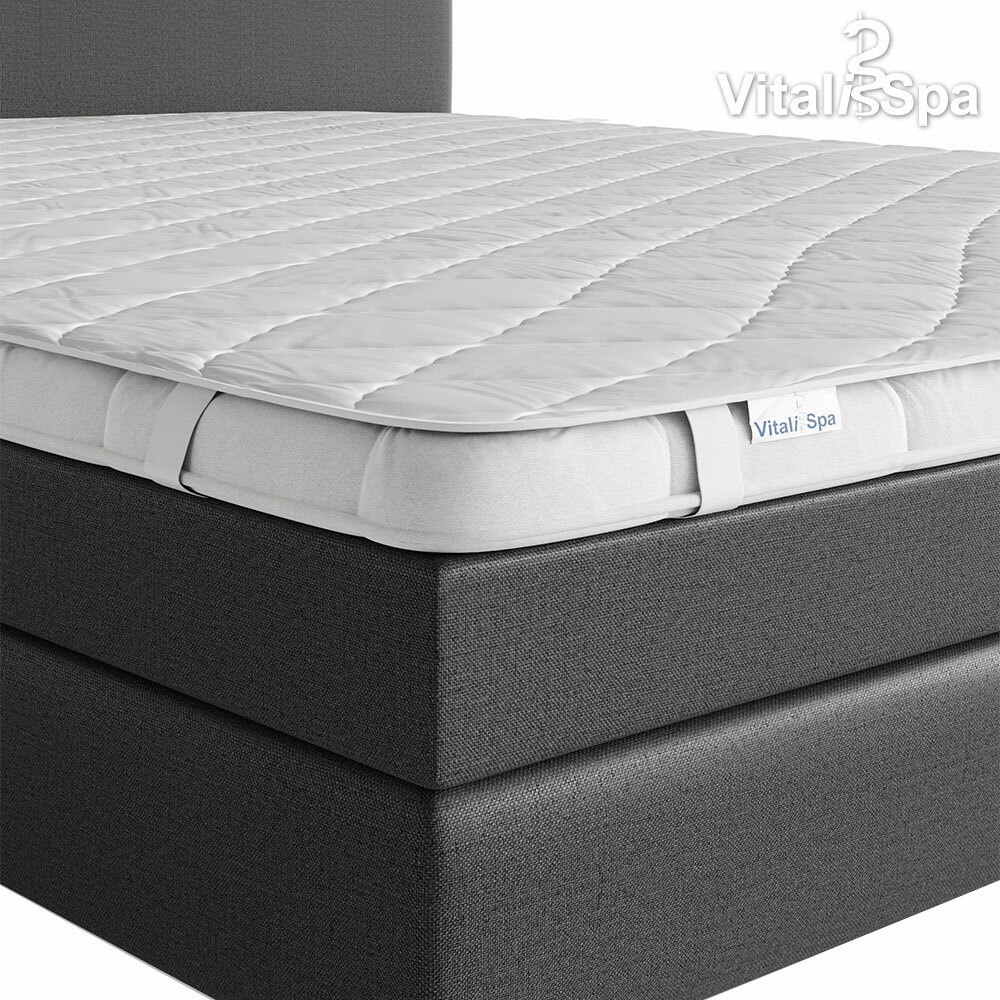 Hypnia - ensemble matelas ressorts et sommier tapissier gris bi-bloc 160x200cm