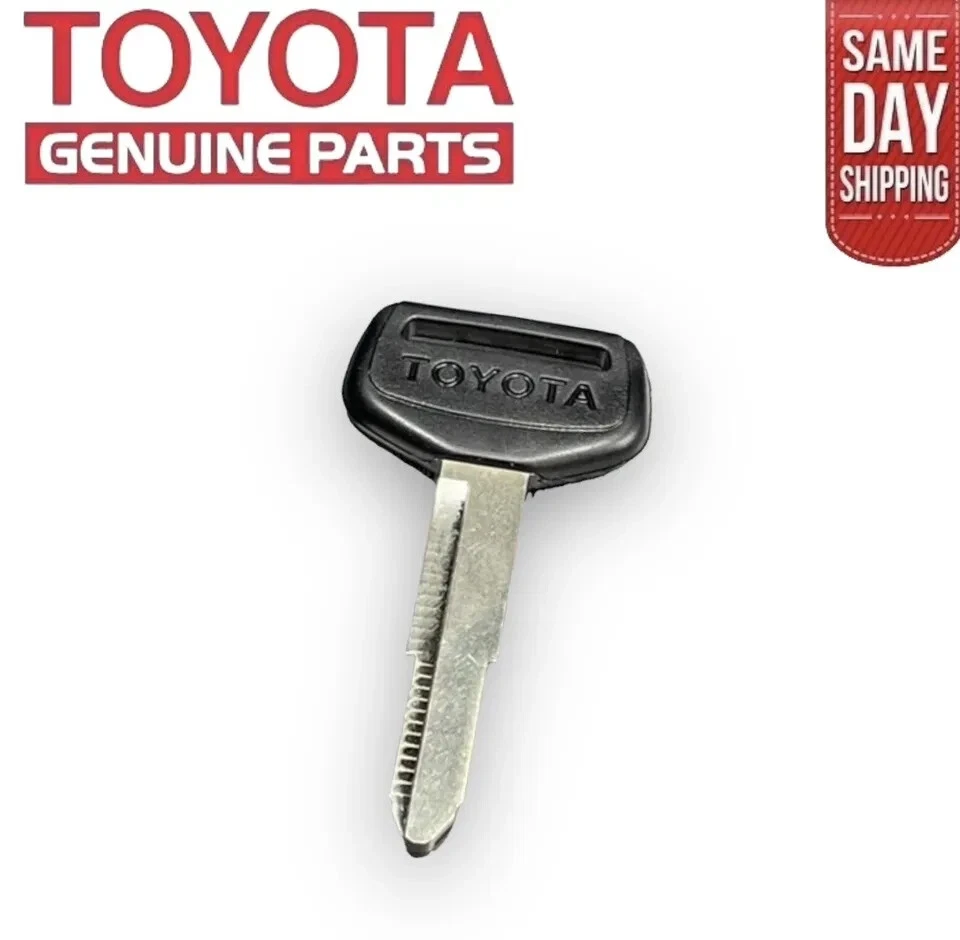 Toyota Genuine OEM Blank Uncut Key – Fits 2000-2006 Tundra, Chrome Finish, Made In Japan, No Warranty