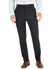 VINCE CAMUTO Men's Suit Pants Charcoal  32 x 33Slim-Fit Spandex Super-Stretch