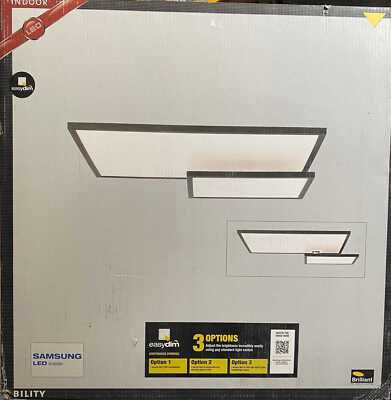 Brilliant BILITY - LED Deckenaufbau-Paneel Leuchte 62x47cm schwarz/weiß G9703206
