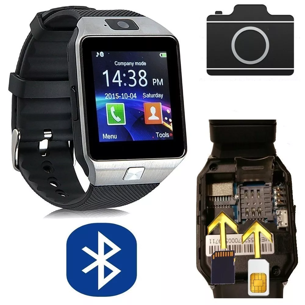 DZ09 OROLOGIO TELEFONO SMARTWATCH ANDROID IOS CON SIM BLUETOOTH MICRO SD