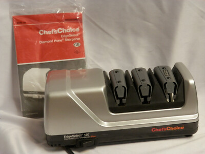 Chef's Choice Diamond Hone Edge Select Plus Knife Sharpener Platinum 120 BB