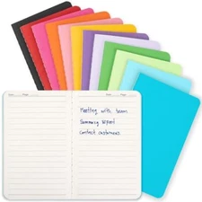 Mini Pocket Notebooks Bulk 3.5 x 5.5 Inches 12 Pack Small Note 12 Colors Lined