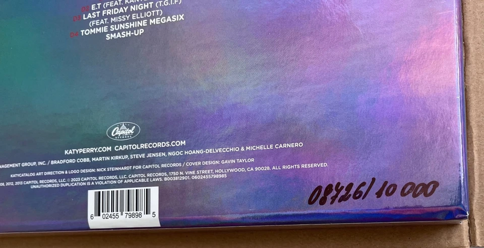 Katy Perry Katy CATalog Collector’s Edition Vinyl Boxset D2C Exclusive  - Image 3 of 4