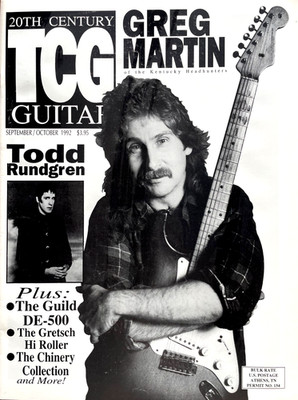 20th Century Guitar Magazine September October 1992 Greg Martin Todd Rundgren