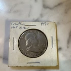 1950 Franklin Half Dollar 50 Cent US Coin Circulated Uncertified Franklin 50C