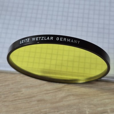 LEICA Leitz Wetzlar Gelbgrün Filter Serie 8/Serie 9 Top Zustand 