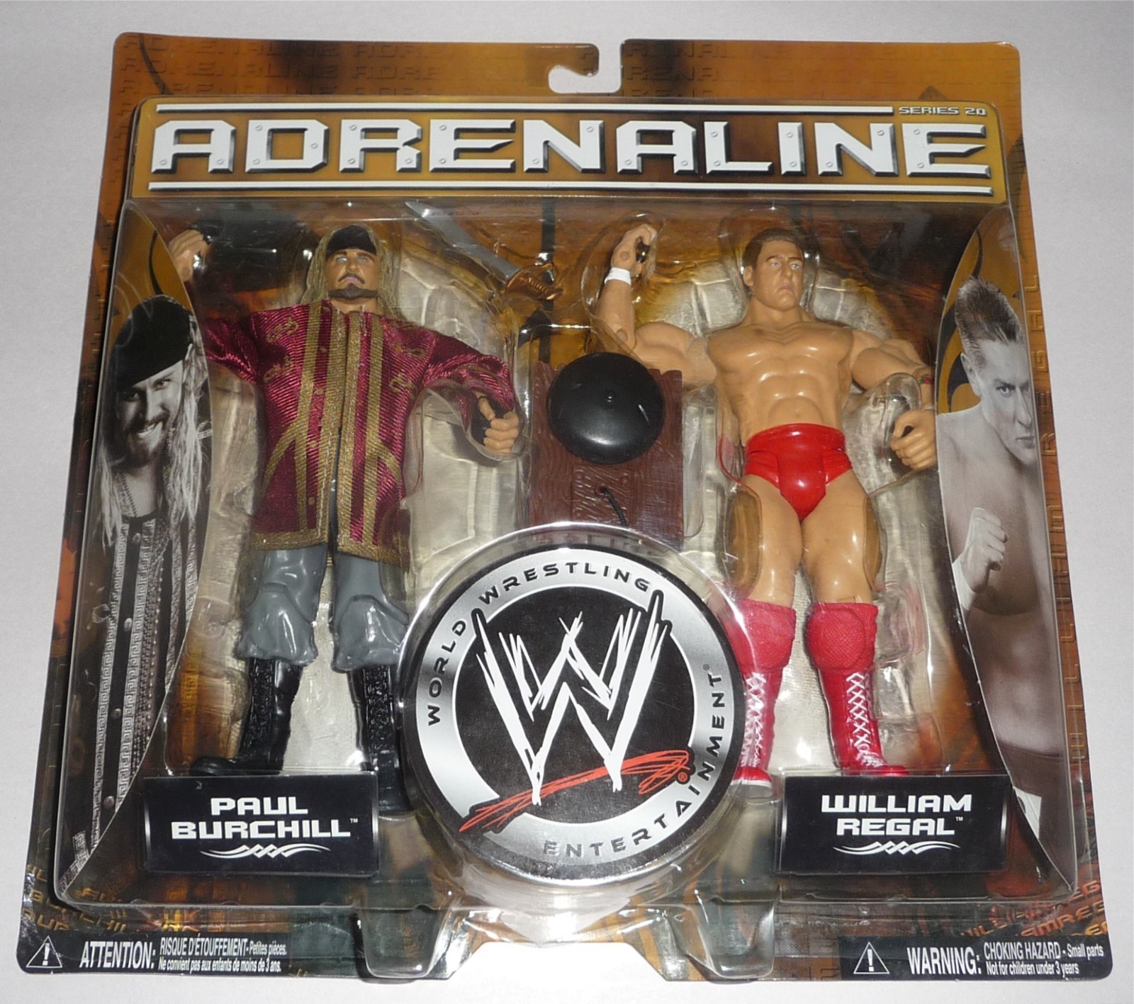 WILLIAM REGAL PIRATE PAUL BURCHILL WWE Jakks Adrenaline Series 20 Action Figures