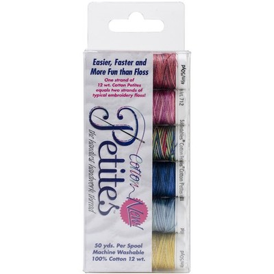 Sulky Sampler 12wt Cotton Petites 6/Pkg Most Popular Blendables Assortment