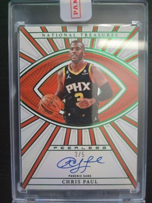 2022-2023 Panini National Treasures Peerless Chris Paul Auto 3/5 Jersey Number!