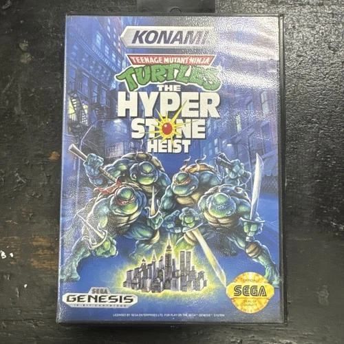 Teenage Mutant Ninja Turtles Hyperstone Heist (Sega Genesis) Damaged Manual