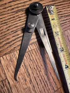 Vtg Starrett Lock Joint Hermaphrodite Caliper 4 “