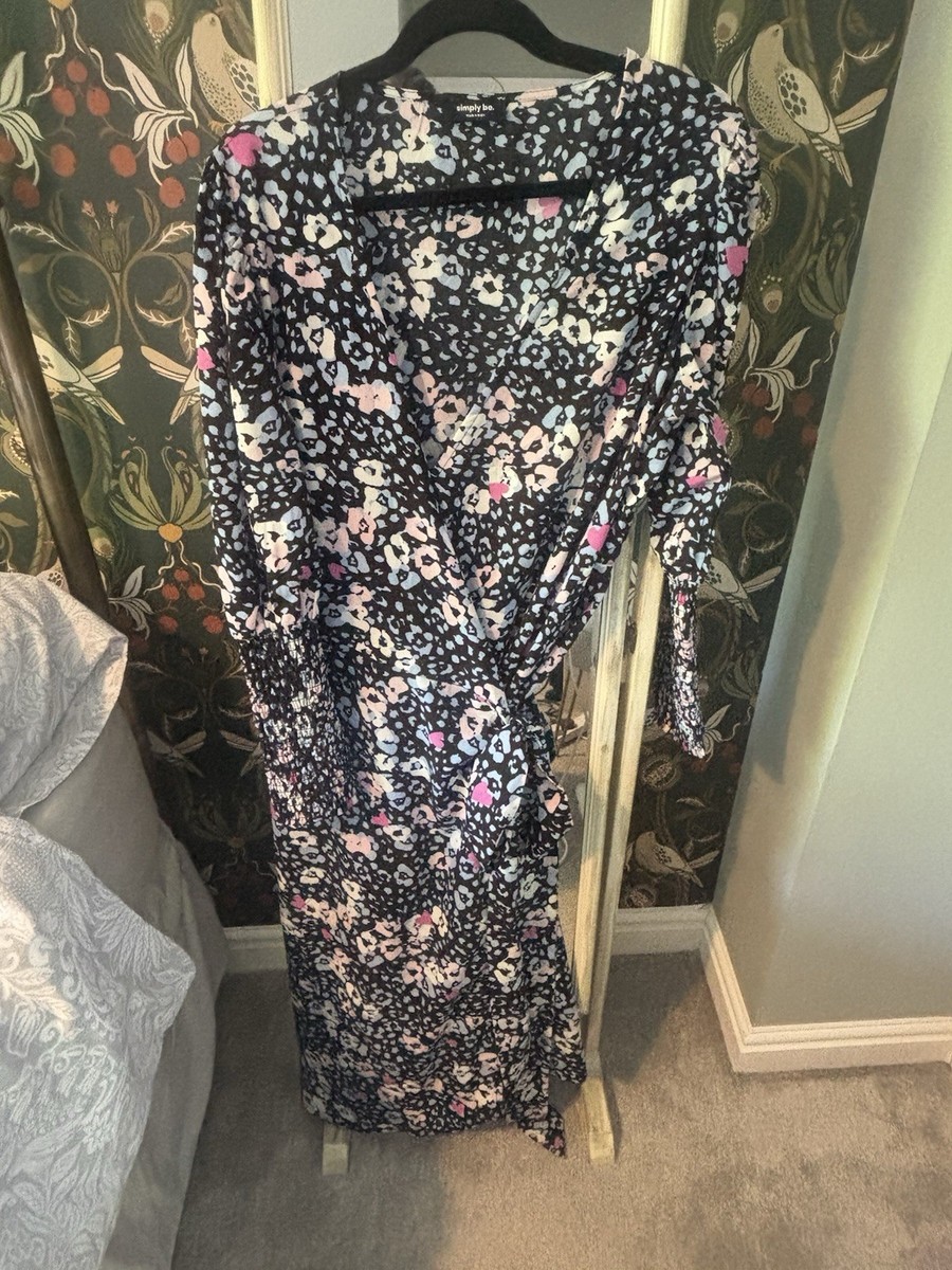 Simply Be Animal Print Wrap Dress UK